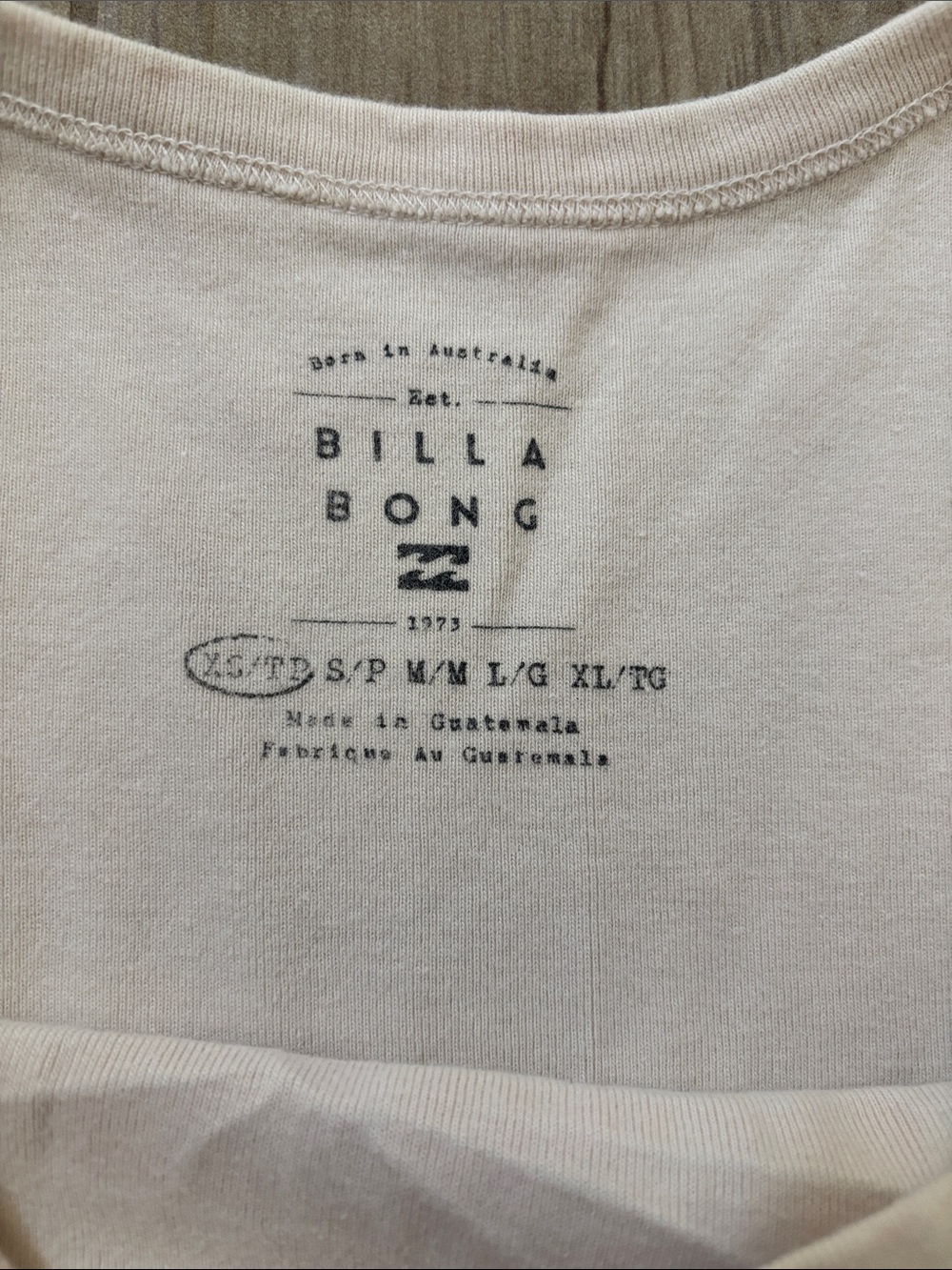 Billabong Cream Crop Tank with Graphic - Picture 3 of 3